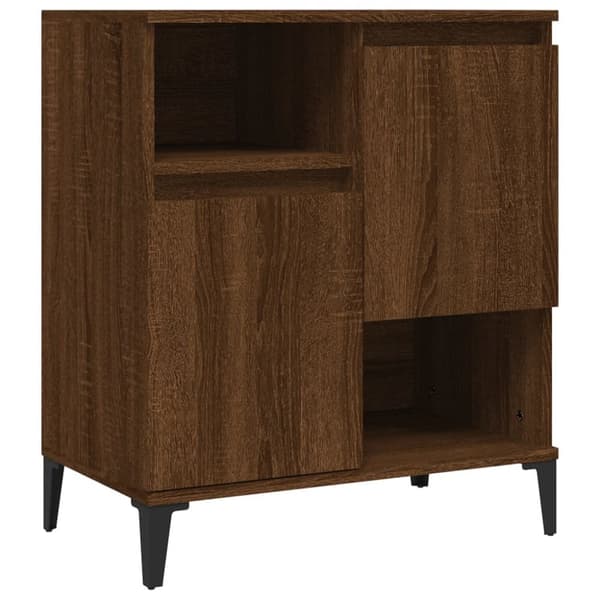 vidaXL Senkki ruskea tammi 60x35x70 cm tekninen puu
