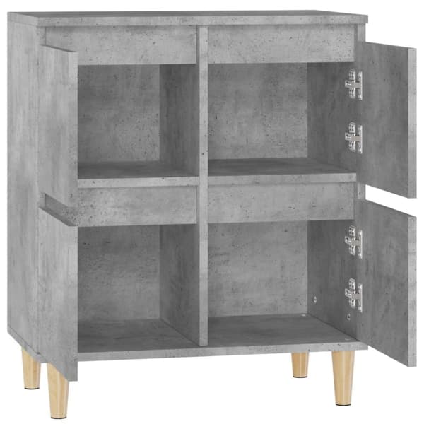 vidaXL Senkki betoninharmaa 60x35x70 cm tekninen puu