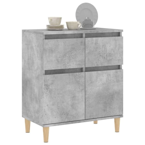 vidaXL skænk 60x35x70 cm konstrueret træ betongrå