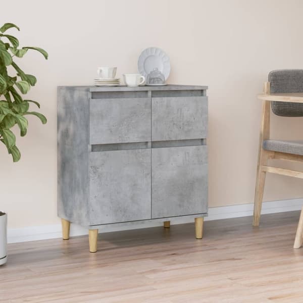 vidaXL skænk 60x35x70 cm konstrueret træ betongrå
