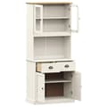 Miniatyrbilde 3 av 11: vidaXL Highboard VIGO hvit 78x40x175 cm heltre furu
