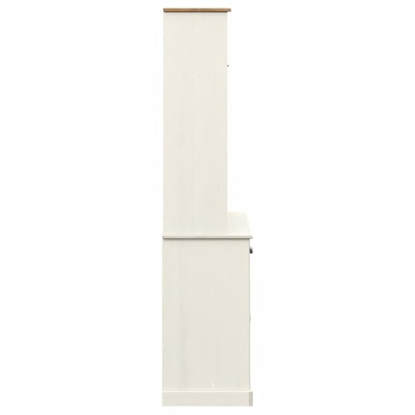 vidaXL Highboard VIGO hvit 78x40x175 cm heltre furu