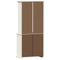 Miniatyrbilde 6 av 11: vidaXL Highboard VIGO hvit 78x40x175 cm heltre furu