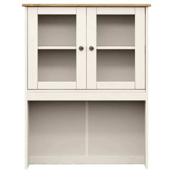 vidaXL Highboard VIGO hvit 78x40x175 cm heltre furu