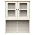 Miniatyrbilde 8 av 11: vidaXL Highboard VIGO hvit 78x40x175 cm heltre furu