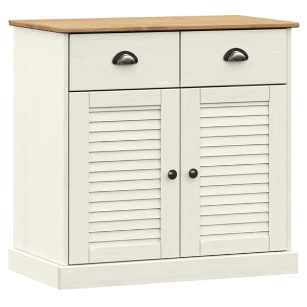 vidaXL Highboard VIGO hvit 78x40x175 cm heltre furu