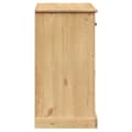 Miniatyrbilde 6 av 10: vidaXL Skjenk med skuffer VIGO 113x40x75 cm heltre furu