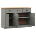 Miniatyrbilde 4 av 10: vidaXL Skjenk med skuffer VIGO 113x40x75 cm heltre furu