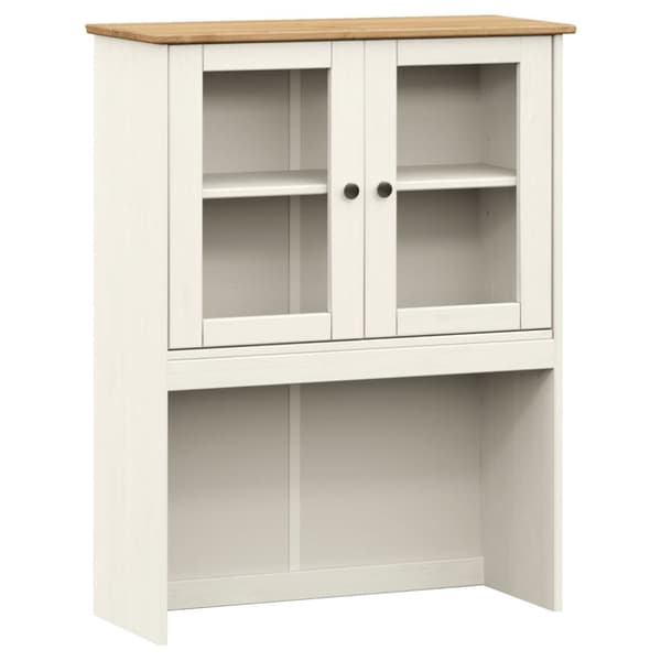 vidaXL skænk VIGO 80x40x176 cm massivt fyrretræ hvid