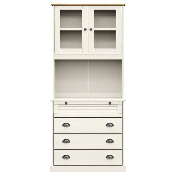 vidaXL Highboard VIGO hvit 80x40x176 cm heltre furu