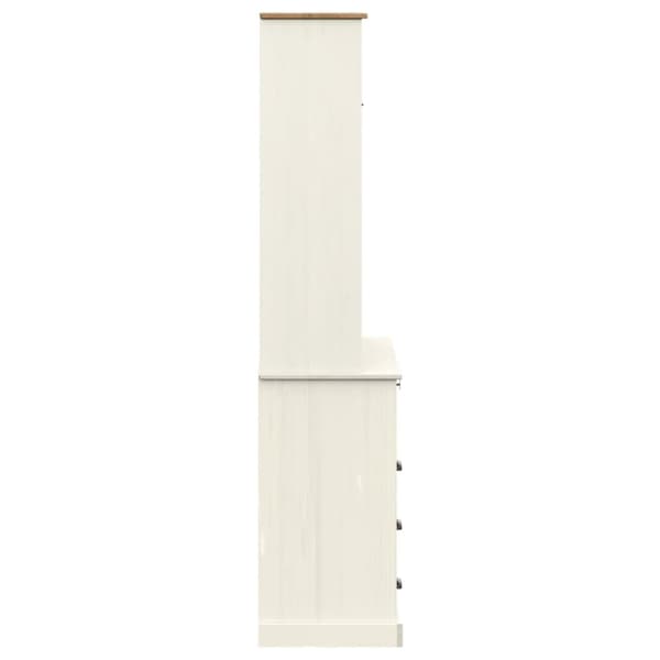 vidaXL Highboard VIGO hvit 80x40x176 cm heltre furu