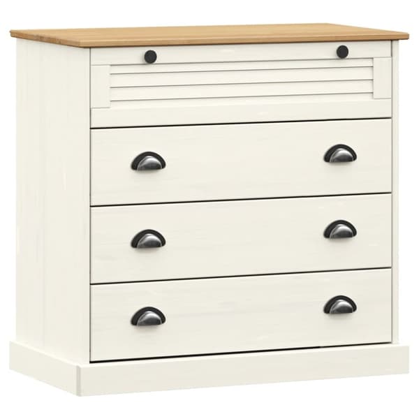 vidaXL Highboard VIGO hvit 80x40x176 cm heltre furu