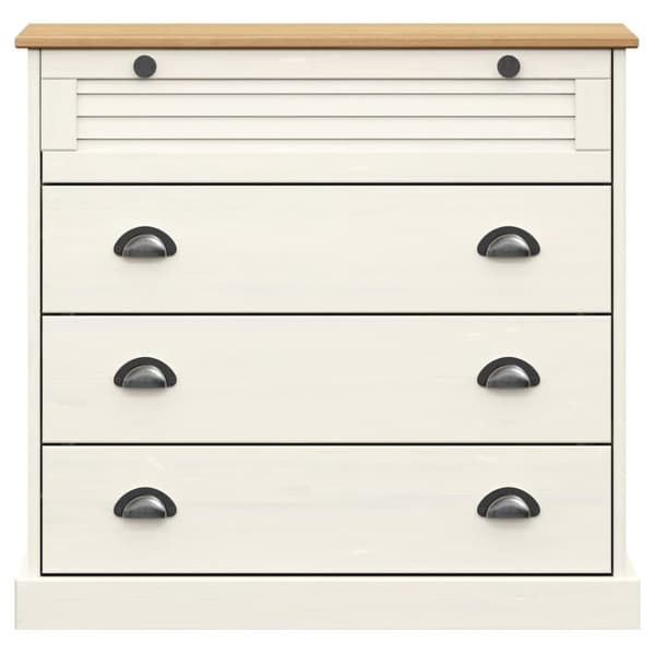 vidaXL Highboard VIGO hvit 80x40x176 cm heltre furu