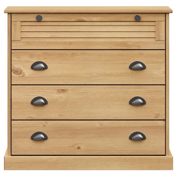 vidaXL Högskåp VIGO 80x40x176 cm massiv furu