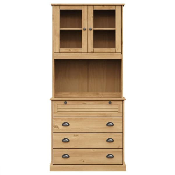 vidaXL skænk VIGO 80x40x176 cm massivt fyrretræ