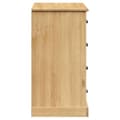 Miniatyrbilde 6 av 10: vidaXL Skjenk med skuffer VIGO 113x40x75 cm heltre furu