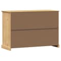 Miniatyrbilde 7 av 10: vidaXL Skjenk med skuffer VIGO 113x40x75 cm heltre furu
