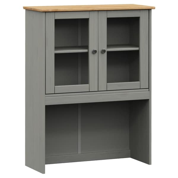 vidaXL Kaappi VIGO harmaa 80x40x176 cm täysi mänty