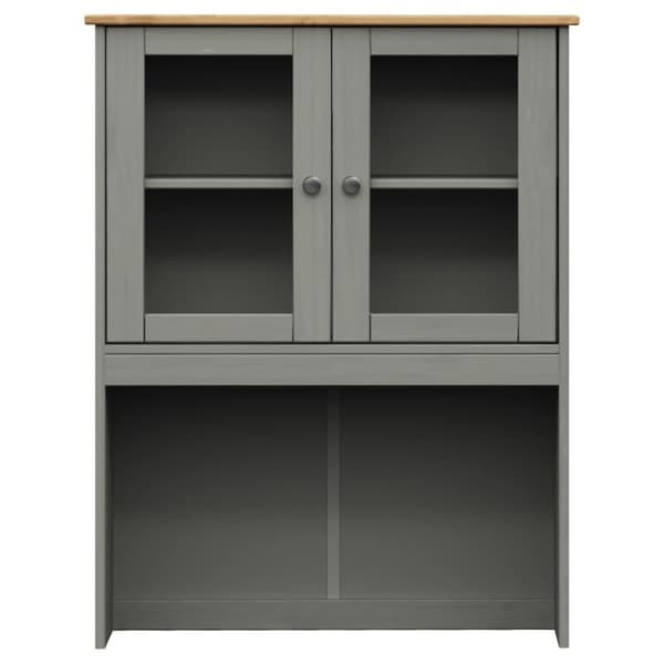 vidaXL Kaappi VIGO harmaa 80x40x176 cm täysi mänty