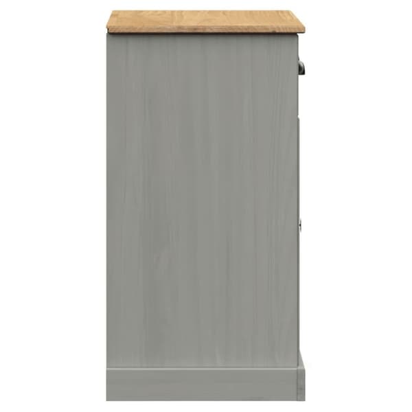 vidaXL Skjenk med skuffer VIGO 78x40x75 cm heltre furu