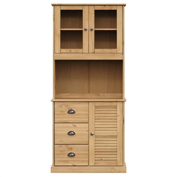 vidaXL skænk VIGO 78x40x175 cm massivt fyrretræ
