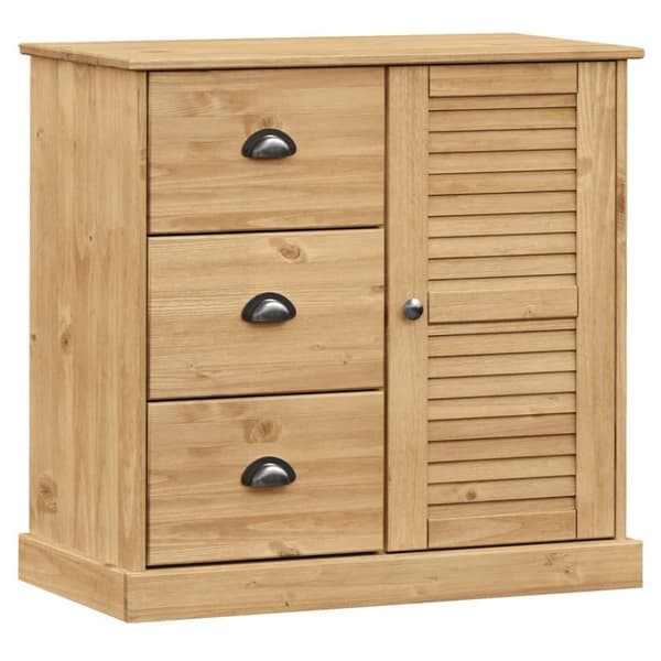 vidaXL skænk VIGO 78x40x175 cm massivt fyrretræ