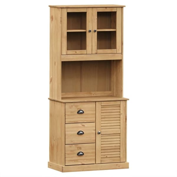 vidaXL skænk VIGO 78x40x175 cm massivt fyrretræ