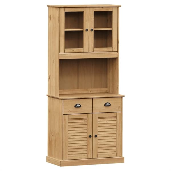 vidaXL skænk VIGO 78x40x175 cm massivt fyrretræ