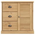 Miniatyrbilde 5 av 10: vidaXL Skjenk med skuffer VIGO 78x40x75 cm heltre furu