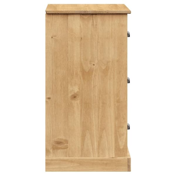 vidaXL Skjenk med skuffer VIGO 78x40x75 cm heltre furu