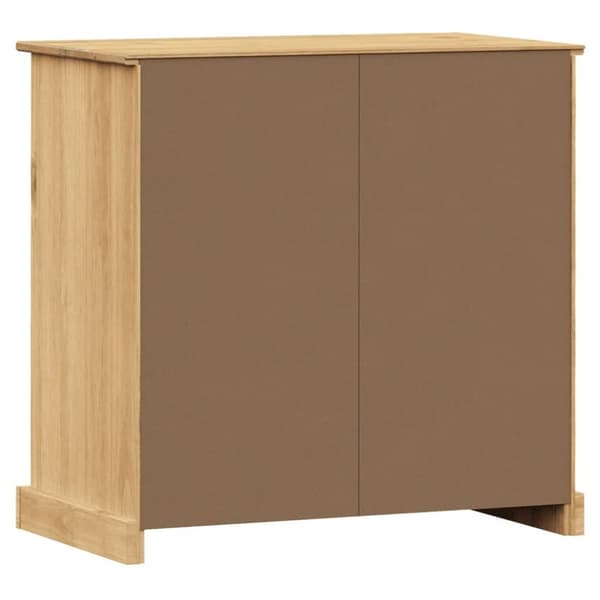 vidaXL Skjenk med skuffer VIGO 78x40x75 cm heltre furu