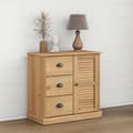 Miniatyrbilde 2 av 10: vidaXL Skjenk med skuffer VIGO 78x40x75 cm heltre furu