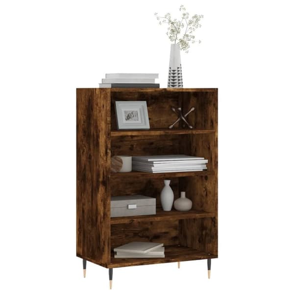 vidaXL skab 57x35x90 cm konstrueret træ røget egetræ