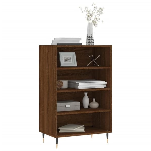 vidaXL skab 57x35x90 cm konstrueret træ brunt egetræ