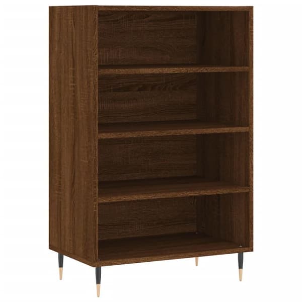 vidaXL skab 57x35x90 cm konstrueret træ brunt egetræ