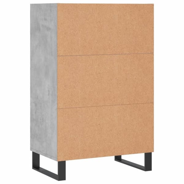 vidaXL Highboard betonggrå 57x35x90 cm konstruert tre