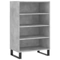 Miniatyrbilde 1 av 10: vidaXL Highboard betonggrå 57x35x90 cm konstruert tre