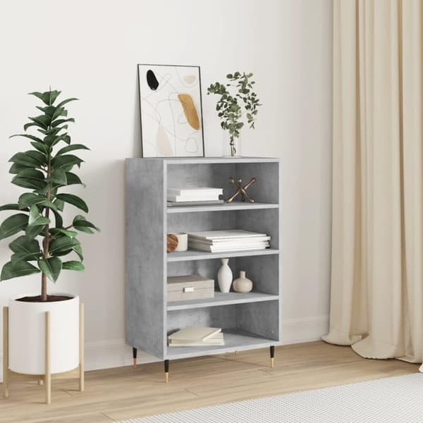 vidaXL skab 57x35x90 cm konstrueret træ betongrå