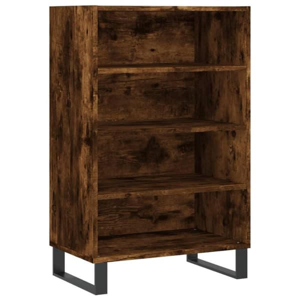 vidaXL Highboard røkt eik 57x35x90 cm konstruert tre