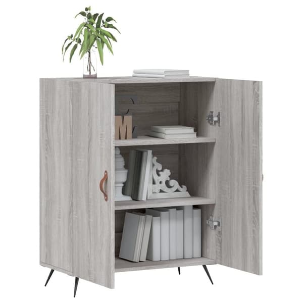 vidaXL Senkki harmaa Sonoma 69,5x34x90 cm tekninen puu