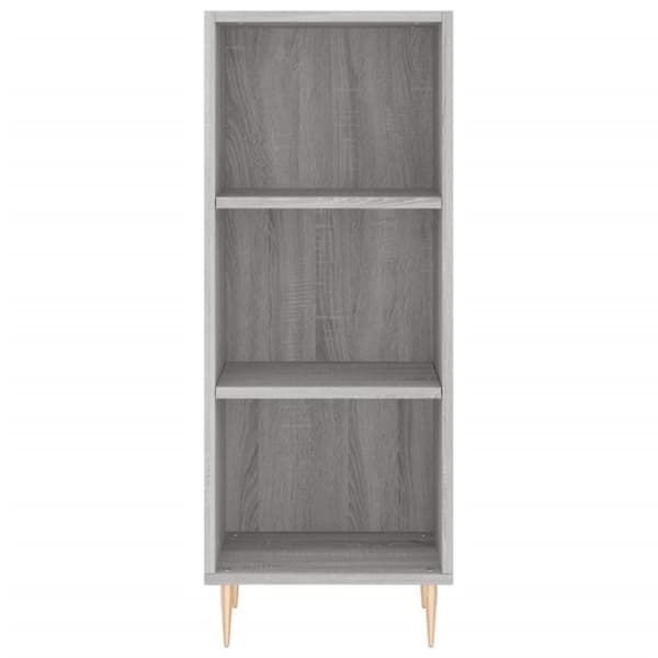 vidaXL skænk 34,5x32,5x90 cm konstrueret træ grå sonoma-eg