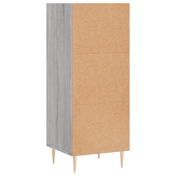 vidaXL skænk 34,5x32,5x90 cm konstrueret træ grå sonoma-eg