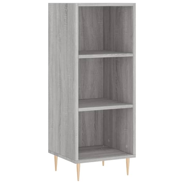 vidaXL skænk 34,5x32,5x90 cm konstrueret træ grå sonoma-eg
