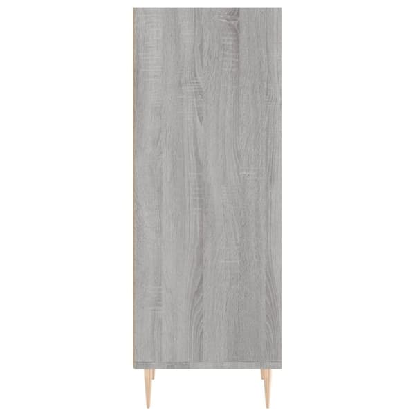vidaXL Skänk grå sonoma 34,5x32,5x90 cm konstruerat trä