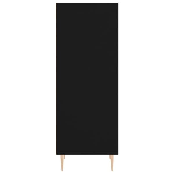vidaXL skænk 34,5x32,5x90 cm konstrueret træ sort