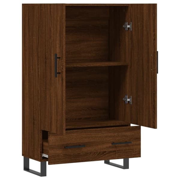 vidaXL skab 69,5x31x115 cm konstrueret træ brun sonoma-eg