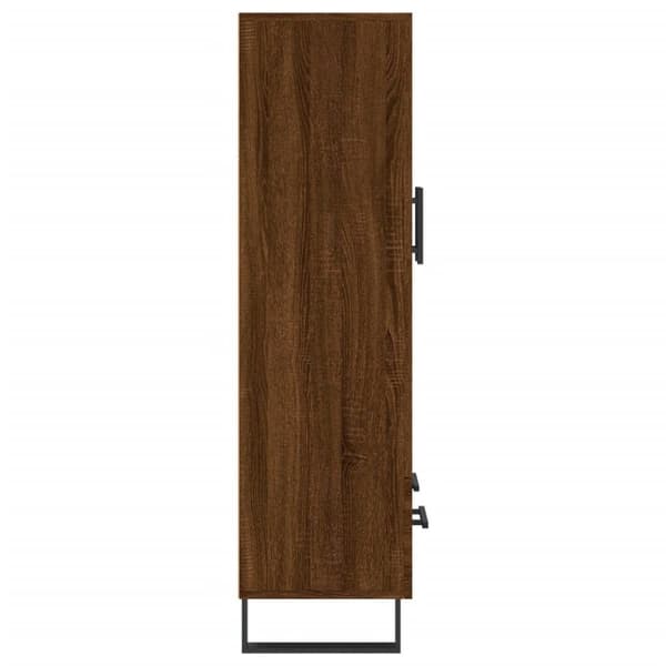 vidaXL skab 69,5x31x115 cm konstrueret træ brun sonoma-eg