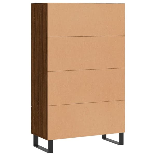 vidaXL skab 69,5x31x115 cm konstrueret træ brun sonoma-eg