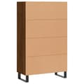 Miniatyrbillede 7 af 11: vidaXL skab 69,5x31x115 cm konstrueret træ brun sonoma-eg