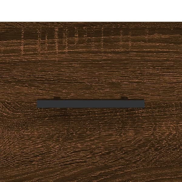 vidaXL skab 69,5x31x115 cm konstrueret træ brun sonoma-eg